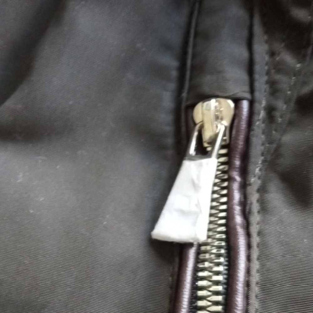 Women's Dark Green Parka Coat with Fur Trim - Picture 9 of 11